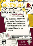 2024 NRL Traders - Showcase - S 02 - Reece Walsh - Brisbane Broncos