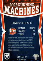 2024 NRL Traders - Running Machines - RM 15 - James Tedesco - 026/117