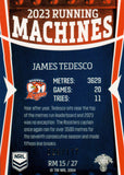2024 NRL Traders - Running Machines - RM 15 - James Tedesco - 026/117