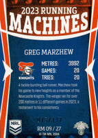 2024 NRL Traders - Running Machines - RM 09 - Greg Marzhew - 015/117