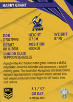 2024 NRL Traders - Pearl Gold - GS 067 - Harry Grant - 47/82