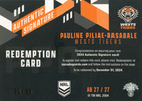 2024 NRL Traders - Authentic Signature Black - AB 27 - Pauline Piliae-Rasabale - 30/39