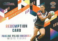 2024 NRL Traders - Authentic Signature Black - AB 27 - Pauline Piliae-Rasabale - 30/39