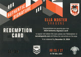 2024 NRL Traders - Authentic Signature Black - AB 25 - Ella Koster - 33/39