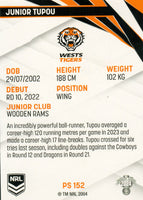 2024 NRL Traders - Pearl Silver - PS 152 - Junior Tupou - Wests Tigers