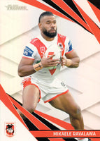 2024 NRL Traders - Pearl Silver - PS 124 - Mikaele Ravalawa - St. George-Illawarra Dragons