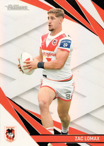 2024 NRL Traders - Pearl Silver - PS 123 - Zac Lomax - St. George-Illawarra Dragons