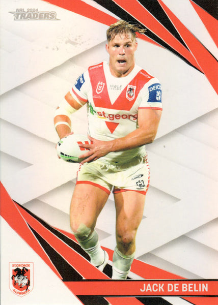 2024 NRL Traders - Pearl Silver - PS 120 - Jack De Belin - St. George-Illawarra Dragons