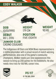 2024 NRL Traders - Pearl Silver - PS 117 - Cody Walker - South Sydney Rabbitohs