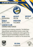 2024 NRL Traders - Pearl Silver - PS 094 - Clinton Gutherson - Parramatta Eels