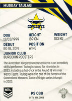 2024 NRL Traders - Pearl Silver - PS 088 - Murray Taulagi - North Queensland Cowboys