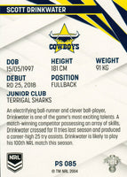 2024 NRL Traders - Pearl Silver - PS 085 - Scott Drinkwater - North Queensland Cowboys