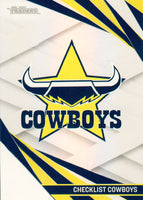 2024 NRL Traders - Pearl Silver - PS 082 - Cowboys Checklist - North Queensland Cowboys