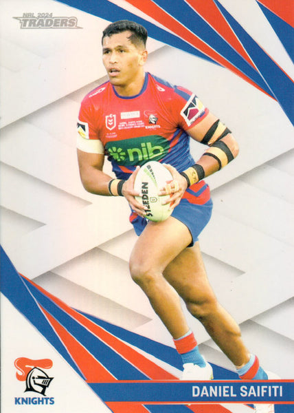 2024 NRL Traders - Pearl Silver - PS 080 - Daniel Saifiti - Newcastle Knights