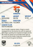 2024 NRL Traders - Pearl Silver - PS 079 - Kalyn Ponga - Newcastle Knights