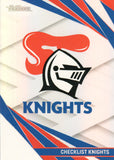 2024 NRL Traders - Pearl Silver - PS 073 - Knights Checklist - Newcastle Knights