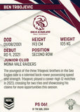 2024 NRL Traders - Pearl Silver - PS 061 - Ben Trbojevic - Manly-Warringah Sea Eagles