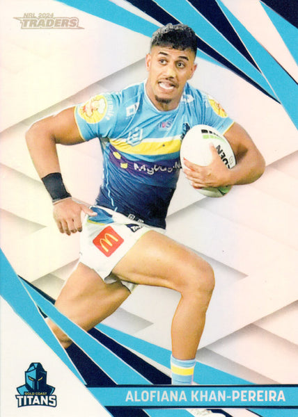 2024 NRL Traders - Pearl Silver - PS 053 - Alofiana Khan-Pereira - Gold Coast Titans