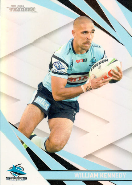 2024 NRL Traders - Pearl Silver - PS 031 - William Kennedy - Cronulla-Sutherland Sharks