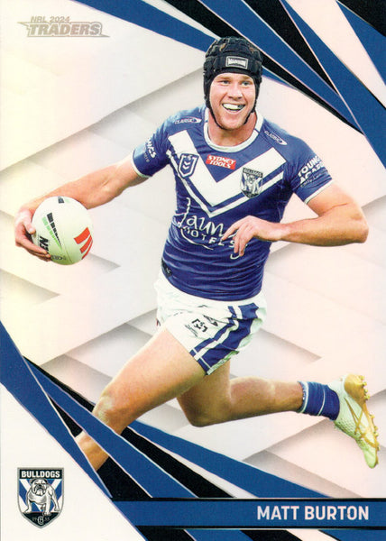 2024 NRL Traders - Pearl Silver - PS 021 - Matt Burton - Canterbury-Bankstown Bulldogs