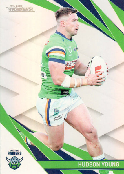 2024 NRL Traders - Pearl Silver - PS 018 - Hudson Young - Canberra Raiders