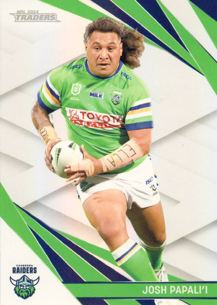 2024 NRL Traders - Pearl Silver - PS 014 - Josh Papalii - Canberra Raiders