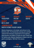 2024 NRL Traders - Common - 135 - Jared Waerea-Hargreaves - Sydney Roosters