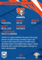 2024 NRL Traders - Common - 077 - Jackson Hastings - Newcastle Knights