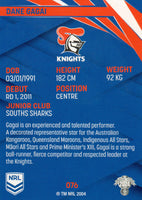 2024 NRL Traders - Common - 076 - Dane Gagai - Newcastle Knights