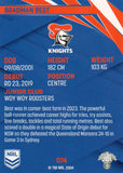 2024 NRL Traders - Common - 074 - Bradman Best - Newcastle Knights