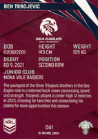 2024 NRL Traders - Common - 061 - Ben Trbojevic - Manly-Warringah Sea Eagles