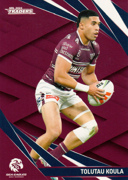 2024 NRL Traders - Common - 059 - Tolutau Koula - Manly-Warringah Sea Eagles