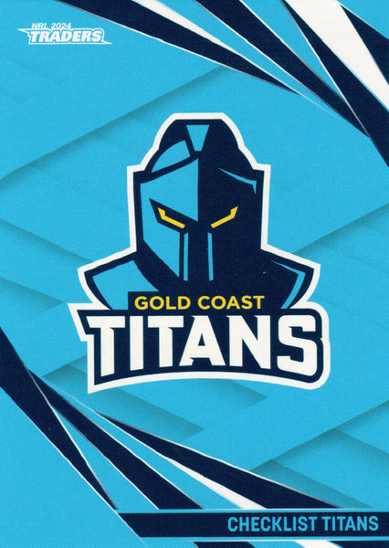 2024 NRL Traders - Common - 046 - Titans Checklist - Gold Coast Titans