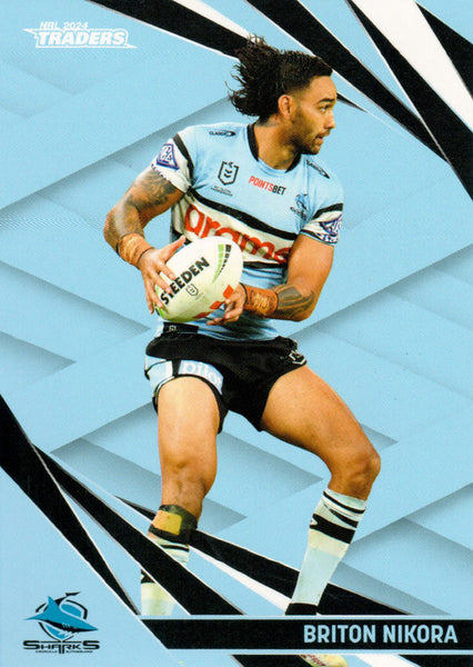 2024 NRL Traders - Common - 034 - Briton Nikora - Cronulla-Sutherland Sharks