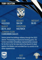 2024 NRL Traders - Common - 027 - Toby Sexton - Canterbury-Bankstown Bulldogs