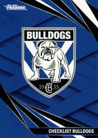 2024 NRL Traders - Common - 019 - Bulldogs Checklist - Canterbury-Bankstown Bulldogs