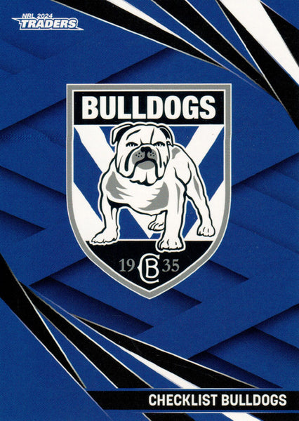 2024 NRL Traders - Common - 019 - Bulldogs Checklist - Canterbury-Bankstown Bulldogs