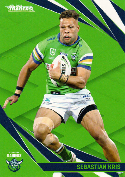 2024 NRL Traders - Common - 013 - Sebastian Kris - Canberra Raiders