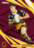 2024 NRL Traders - Common - 008 - Kotoni Staggs - Brisbane Broncos