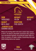 2024 NRL Traders - Common - 006 - Ezra Mam - Brisbane Broncos