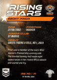 2024 NRL Traders - Rising Stars - RS 70 - Ebony Prior - Wests Tigers