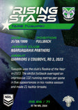 2024 NRL Traders - Rising Stars - RS 66 - Taine Tuaupiki - New Zealand Warriors