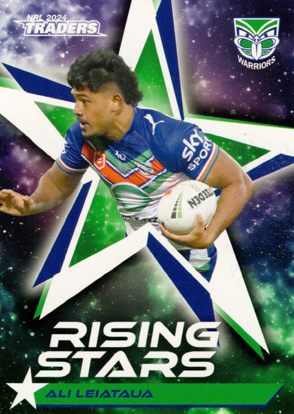 2024 NRL Traders - Rising Stars - RS 65 - Ali Leiataua - New Zealand Warriors