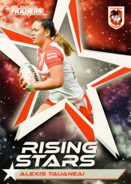 2024 NRL Traders - Rising Stars - RS 58 - Alexis Tauaneai - St. George Illawarra Dragons