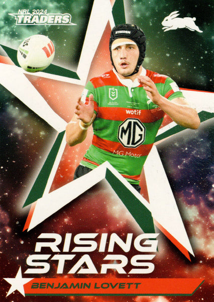 2024 NRL Traders - Rising Stars - RS 52 - Benjamin Lovett - South Sydney Rabbitohs