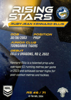 2024 NRL Traders - Rising Stars - RS 46 - Ruby-Jean Kennard-Ellis - Parramatta Eels