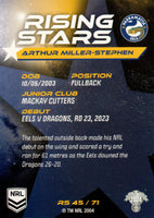 2024 NRL Traders - Rising Stars - RS 45 - Arthur Miller-Stephen - Parramatta Eels
