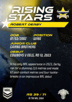 2024 NRL Traders - Rising Stars - RS 39 - Robert Derby - North Queensland Cowboys