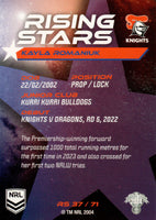 2024 NRL Traders - Rising Stars - RS 37 - Kayla Romaniuk - Newcastle Knights