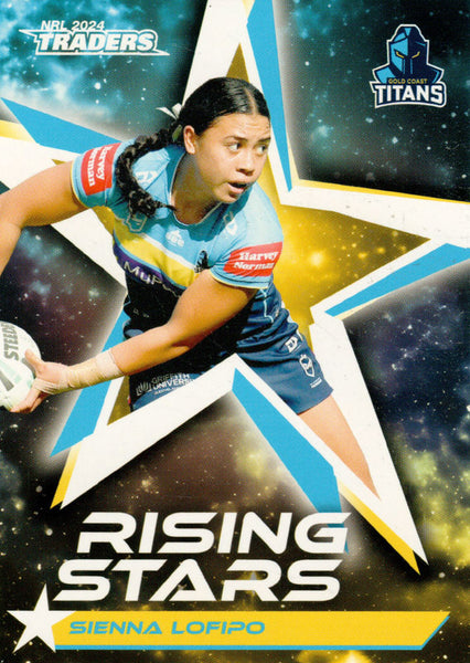 2024 NRL Traders - Rising Stars - RS 26 - Sienna Lofipo - Gold Coast Titans